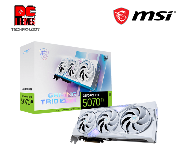 MSI GeForce RTX™ 5070 Ti 16G GAMING TRIO OC WHITE Graphics Card